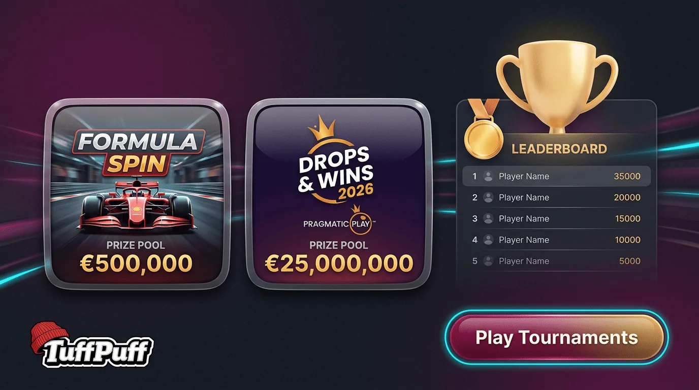 Tuffpuff Online Casino mit Willkommensbonus und 300 Freispielen